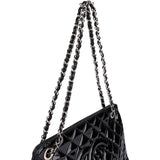 Chanel Quilted Patent Leather CC Shoulder Bag