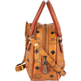 MCM Monogram Visetos Mini Boston Bag Handbag