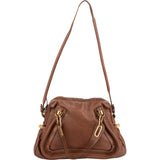 Chloé Brown Leather Paraty Handbag