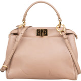 Fendi Leather Peekaboo Mini Handbag