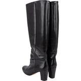 Maison Margiela Black Calf Leather Knee-High Boots (38)
