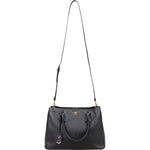 Prada Black Saffiano Leather Galleria Handbag - vintageandkickz