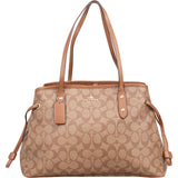Coach Monogram Signature Canvas Drawstring Carryall Shoulder Bag