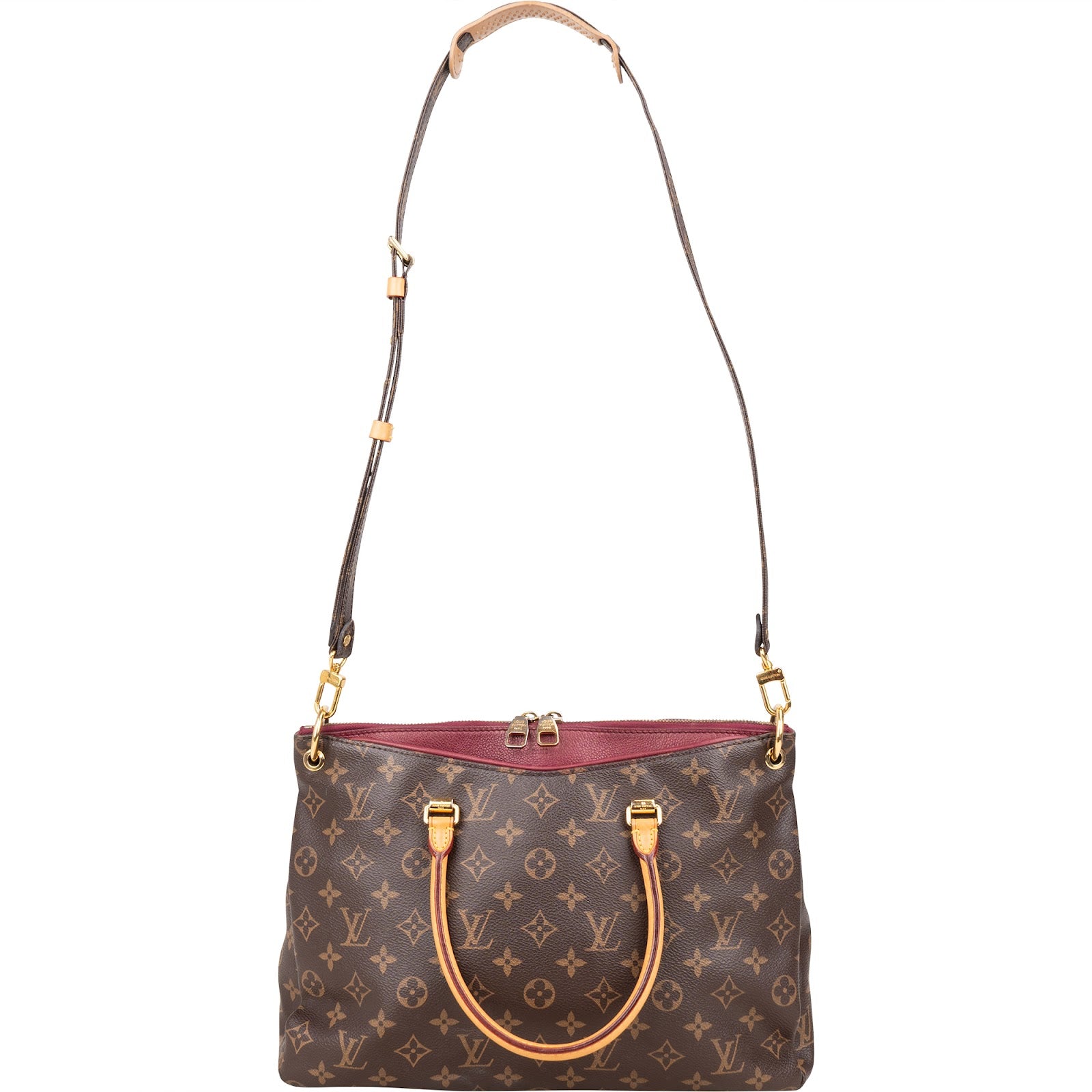 Louis Vuitton Monogram Canvas Pallas MM Handbag - vintageandkickz