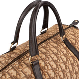 Christian Dior Trotter Monogram Canvas Boston 40 Handbag