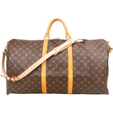 Louis Vuitton Monogram Canvas Keepall 60 Bandoulière Travel Bag