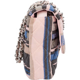 Chanel Quilted Cotton Single Flap Shoulder Bag