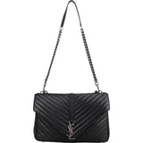 Saint Laurent Quilted Leather College Lou Messenger Handbag