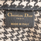 Christian Dior Houndstooth Monogram Canvas Book Tote Handbag