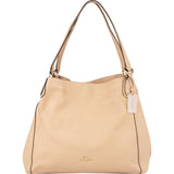 Coach Pebbled Leather Edie Shoulder Bag