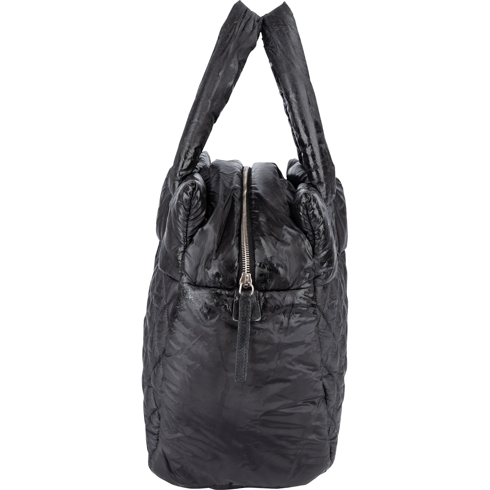 Chanel Quilted Nylon Coco Cocoon Tote Handbag - vintageandkickz