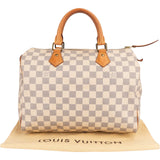 Louis Vuitton Monogram Damier Azur Speedy 30 Handbag