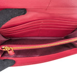Prada Pink Saffiano Leather Continental Wallet