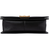 Chanel Quilted Lambskin Medium Boy Single Flap Crossbody Bag