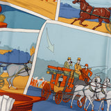 Hermès Auteuil en Mai Silk Carre 90 Scarf Tuch