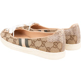 Gucci Monogram GG Canvas Lace-Up Sneaker Ballerina Flats (35)