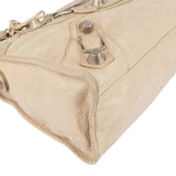Balenciaga Cream Leather City Handbag