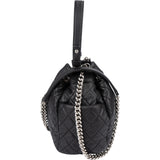 Chanel Quilted Lambskin Palladium CC Drawstring Bucket Handbag