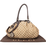 Gucci Monogram GG Canvas Sukey Satchel Shoulder Bag