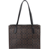Coach Monogram Canvas Zip Shoulder Bag