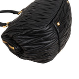 Miu Miu Matelassé Nappa Leather Bowler Handbag