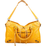Balenciaga Yellow Leather City Handbag
