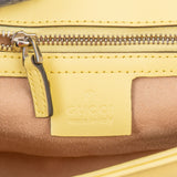 Gucci Bright Yellow Matelassé Leather Marmont Crossbody Bag