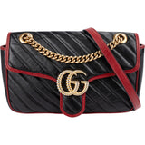 Gucci Monogram Matelassé Leather GG Marmont Crossbody Bag