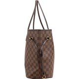 Louis Vuitton Monogram Damier Ebene Canvas Neverfull MM Shoulder Bag