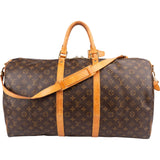 Louis Vuitton Monogram Canvas Keepall 55 Bandoulière Travel Bag
