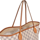 Louis Vuitton Monogram Damier Azur Neverfull MM Shoulder Bag