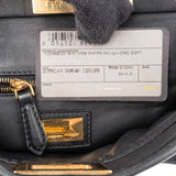 Fendi Black Leather Mini Peekaboo Handbag