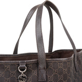 Gucci Monogram GG Canvas Charm Tote Shoulder Bag