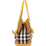 Burberry Nova-Check Monogram Haymarket Hobo Shoulder Bag