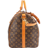 Louis Vuitton Monogram Canvas Keepall 55 Bandoulière Travel Bag