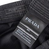 Prada Grey Wool Plaid Pants Trousers (IT52)