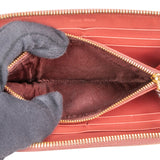 Miu Miu Croc-Embossed Leather Zip Around Wallet