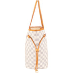 Louis Vuitton Monogram Damier Azur Canvas Neverfull MM Shoulder Bag - vintageandkickz