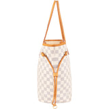 Louis Vuitton Monogram Damier Azur Canvas Neverfull MM Shoulder Bag - vintageandkickz