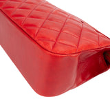Chanel Red Quilted Lambskin Vintage Shoulder Bag