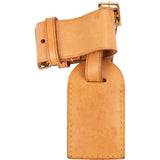 [🔄️B21 / F24] Louis Vuitton Vachetta Leather Luggage Tag - vintageandkickz