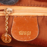 Gucci Brown Calfskin Bamboo Vintage Small Handbag