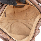 Prada Vitello Daino Leather Ruched Hobo Shoulder Bag