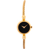Gucci Gold Tone Twisted Cable Bangle 2700.2L Woman Watch