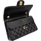Chanel Quilted Lambskin Small Double Flap Shoulder Bag
