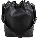 Louis Vuitton Noir Epi Leather Sac Noé Grande Shoulder Bag