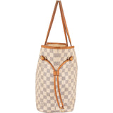 Louis Vuitton Monogram Damier Azur Canvas Neverfull MM Shoulder Bag