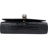Yves Saint Laurent Croc-Embossed Leather Kate Tassel Crossbody Bag