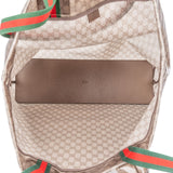 Gucci Monogram GG Vinyl Web See-Through Large Tote Travel Shoulder Handbag