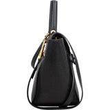 Celine Black Grained Calfskin Belt Handbag